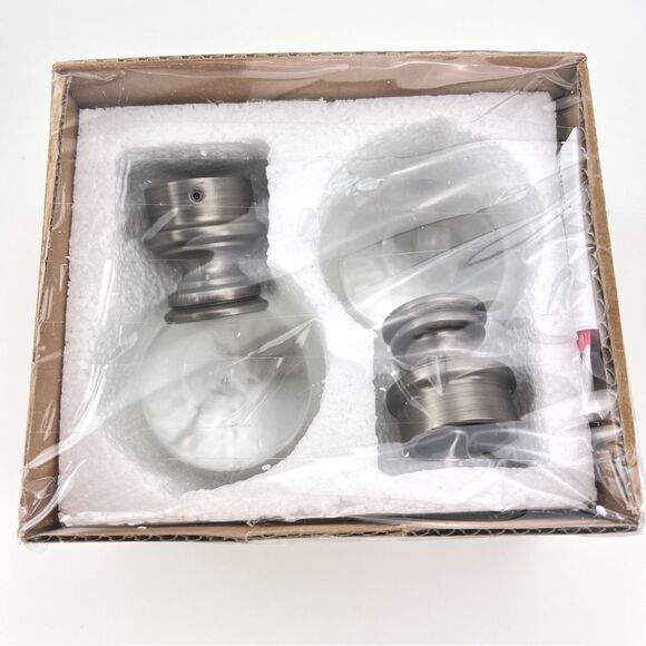 Restoration Hardware Medium Estate Crystal Ball Finials Set Of 2 - Picture 3 of 6